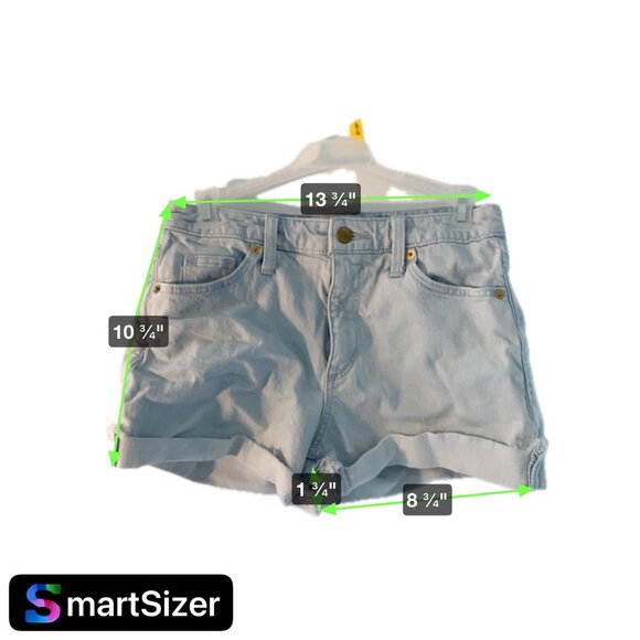 Universal Thread Women’s Size 2/26R Light Wash Denim Cutoff Shorts Buttons - Picture 3 of 8